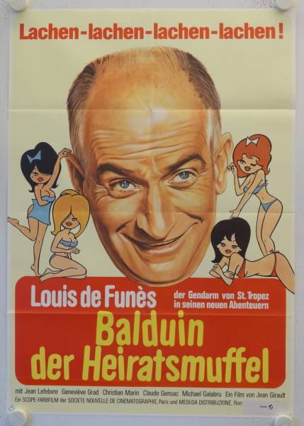 Balduin der Heiratsmuffel - Kopie originales deutsches Filmplakat (R75)